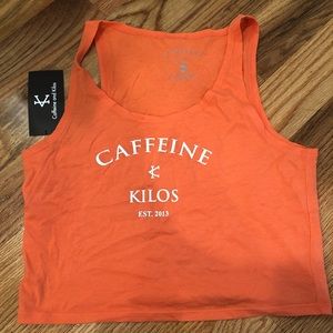 Caffeine & Kilos crop top